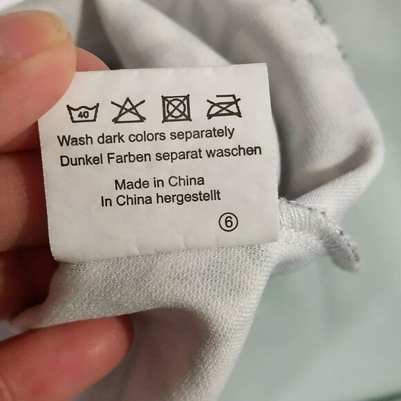 grace Karin Geometric Print Puffs Sleeve Top Size S - Picture 7 of 7